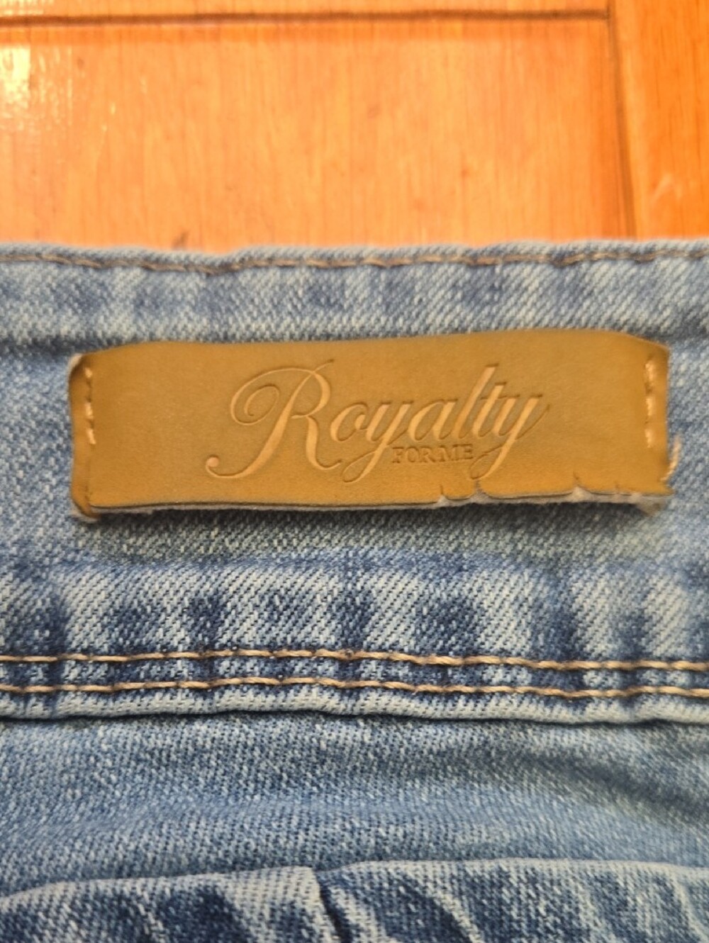Royalty For Me Light Blue Ripped Skinny Jeans Size 12 - Picture 8 of 9